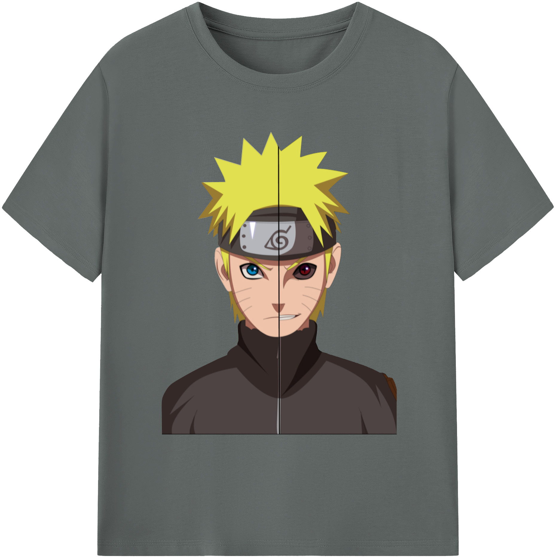 （画像用） NARUTO -ナルト- うずまき ナルト Uzumaki Naruto 綿100％ メンズ半袖Tシャツ｜肌触りやわらか＆通気性